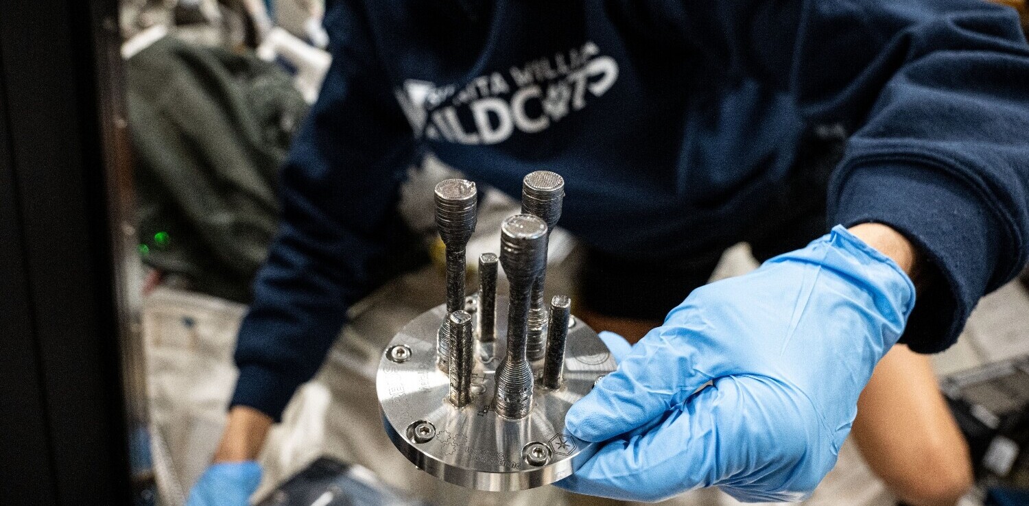 First metal part 3D-printed in space paves way for deeper cosmic missions