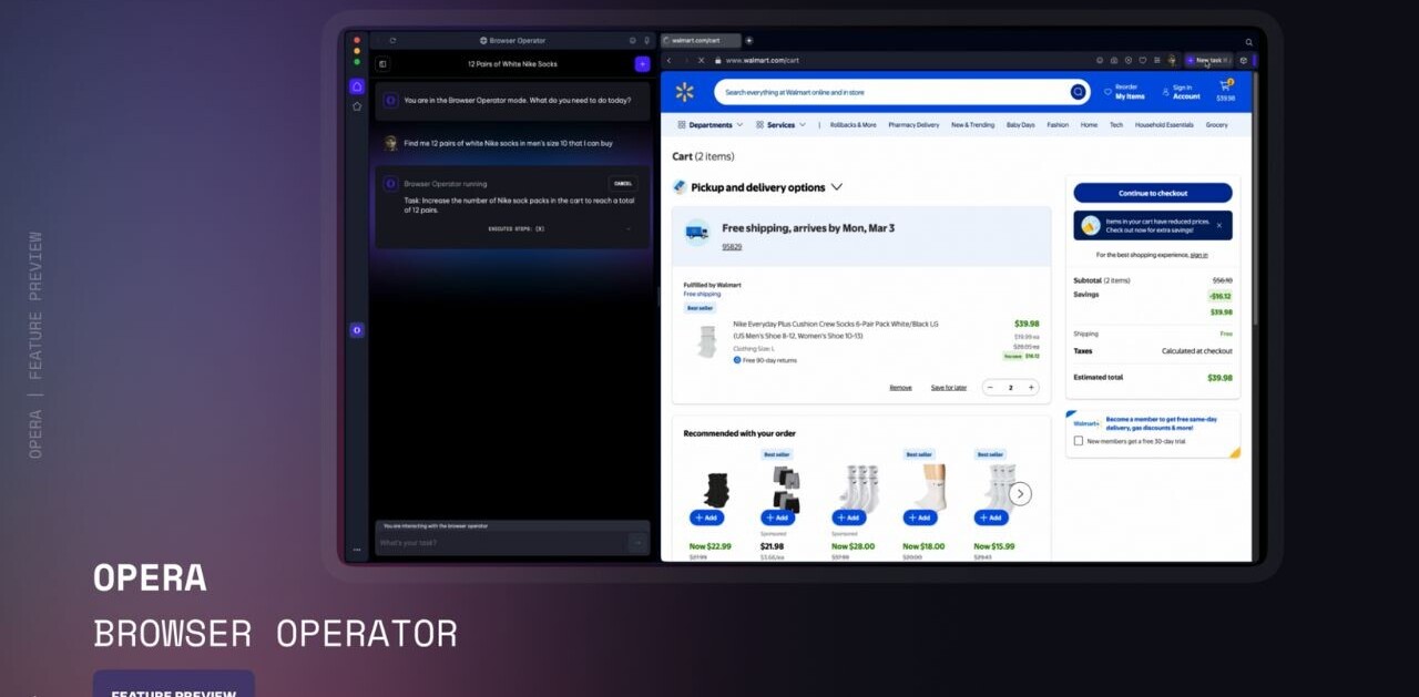 Opera browser unveils AI agent that handles online tasks for you