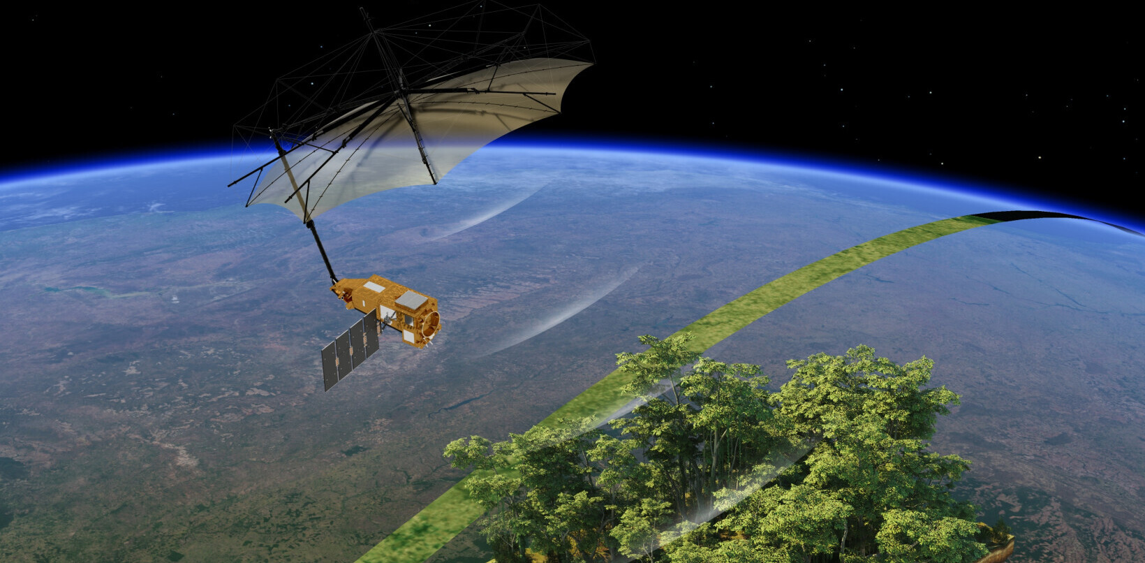Giant radar ‘umbrella’ launches into space on mission to transform climate science