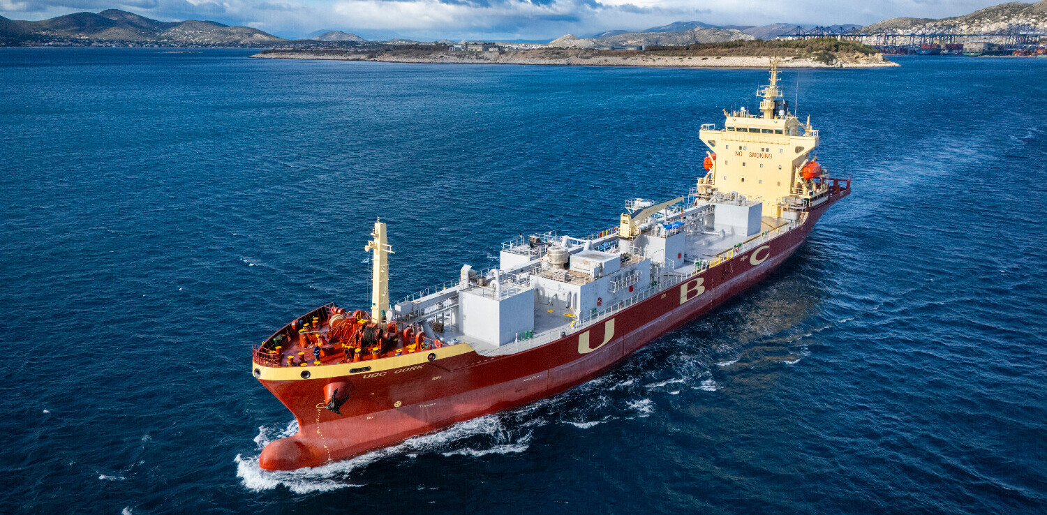 This cargo ship is turning its CO2 emissions into green cement