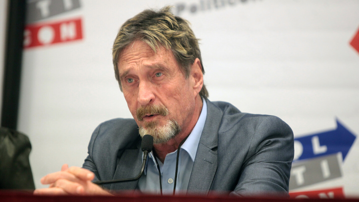 John McAfee’s ‘unhackable’ Bitcoin wallet (allegedly) got hacked