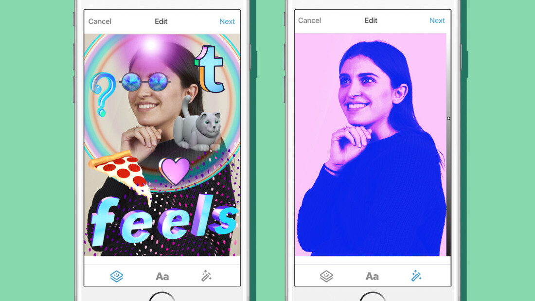 Tumblr ups it millenial cred with stickers and filters