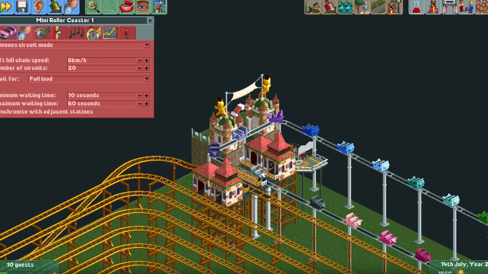 Roller Coaster Tycoon enthusiast created a coaster that takes 12 years (and real bladder control) to ride