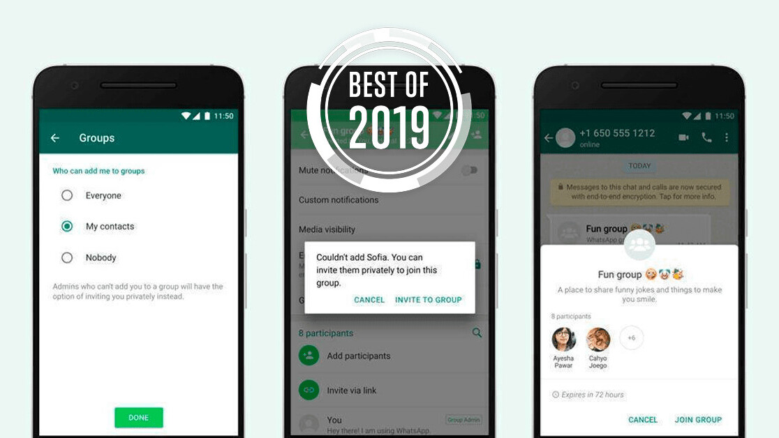 [Best of 2019] WhatsApp finally lets you prevent people from adding you to their shitty groups