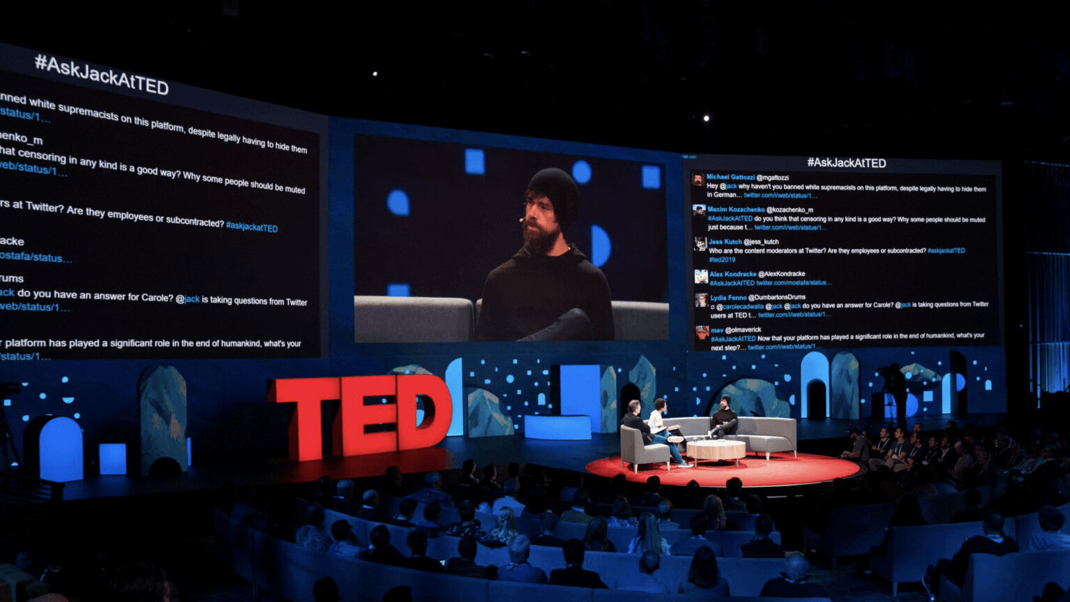 Twitter users trolled Jack Dorsey so hard they had to shut off the screen during his TED Talk [Update]