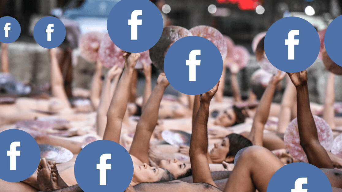 Naked protestors redress Facebook’s prude nudity policy