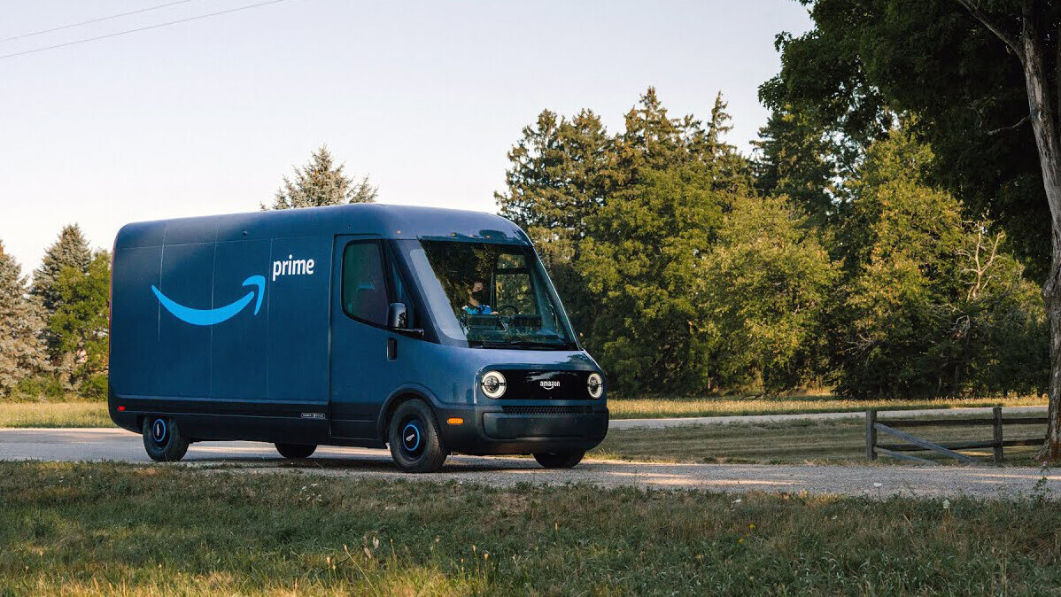 Amazon’s electric delivery vans made by Rivian are here, and they’re pretty cute
