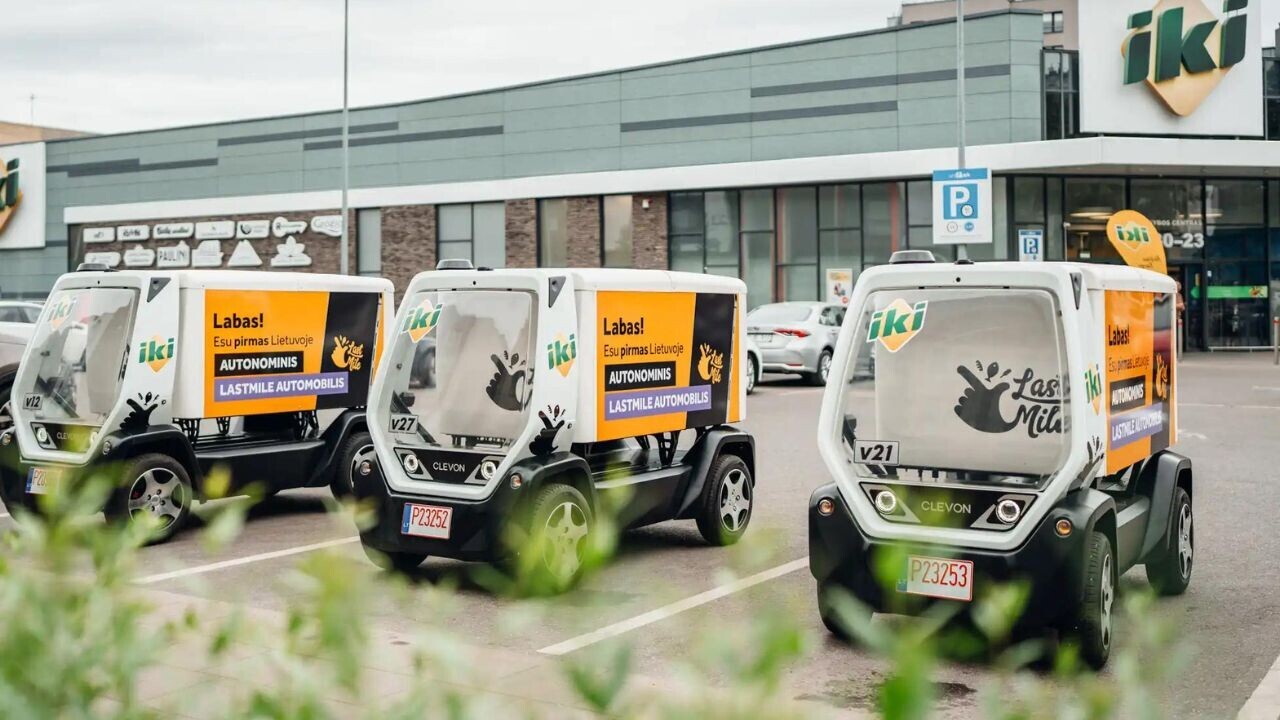 Lithuania launches Europe’s first driverless delivery robots on public roads