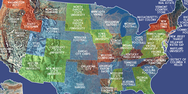 Cool US map made of Friday night Google autocompletes