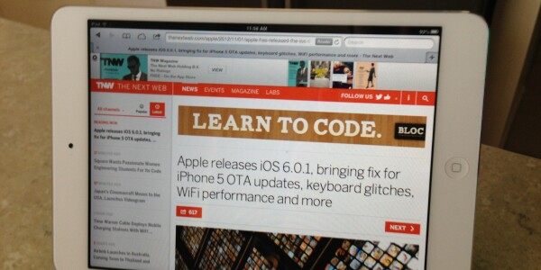 First impressions with the iPad mini