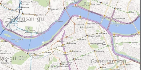 Bing Maps has been updated with detailed maps of Korea
