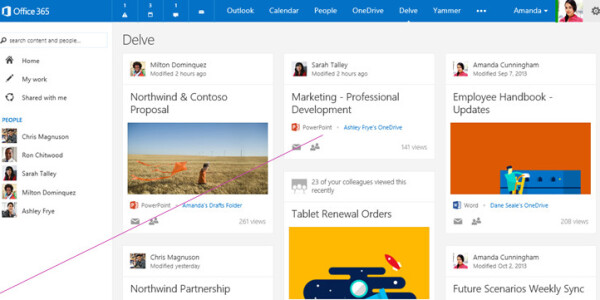 Microsoft rolls out Office Delve, a personalized search interface for Office 365