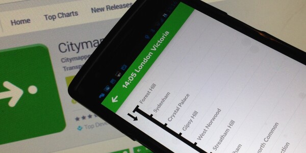 Citymapper now lets you see where you are in relation to upcoming train or bus stops