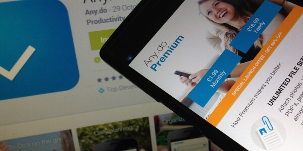 Any.do goes freemium with a slew of new features, costing $5/month or $45/year