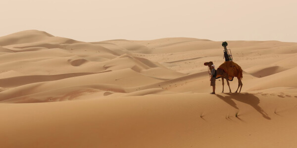 Google took a camel across the Liwa Desert to capture new Street View photos