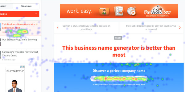 Marketing the TNW way #1: Heat maps
