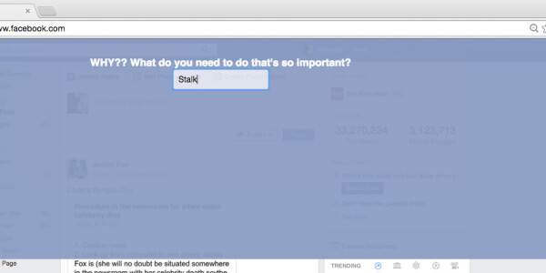 This plugin for Chrome will shame you into ditching your Facebook habit