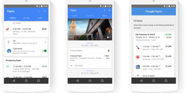Google plays concierge with new hotel deals and flight tracking features in search results