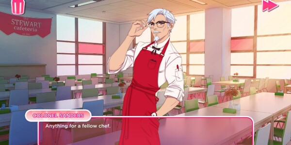 I absolutely need this KFC dating sim in my life