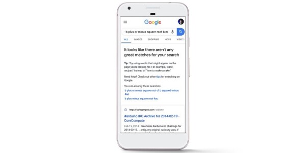 Google now alerts you when search results suck