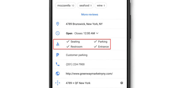 Google Maps can now highlight wheelchair-accessible businesses