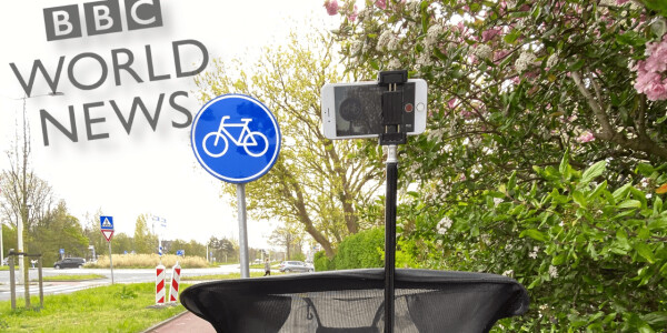 Only in the Netherlands could this BBC correspondent bring us the news by ebike