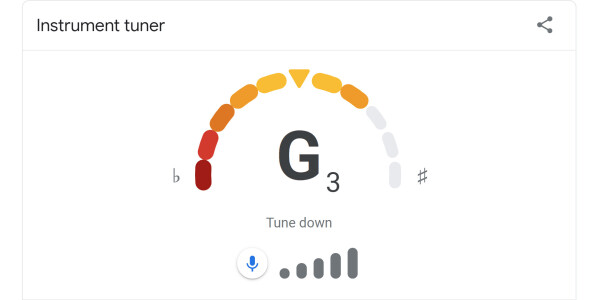 You can now tune your guitar right on Google Search