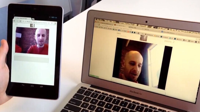 Here’s an early look at plugin-free video chatting on a Nexus 7, powered by WebRTC