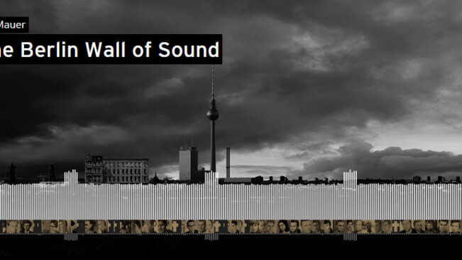 SoundCloud’s ‘Wall of Sound’ commemorates the fall of the Berlin Wall 25 years ago