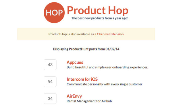 ProductHop: Time travel to revisit Product Hunt’s best ideas a year on