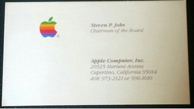 This guy spent $10,000+ on Steve Jobs’ old business cards to promote his app
