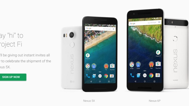 The Nexus 5X goes on sale and Google celebrates with ‘instant’ Project Fi invites