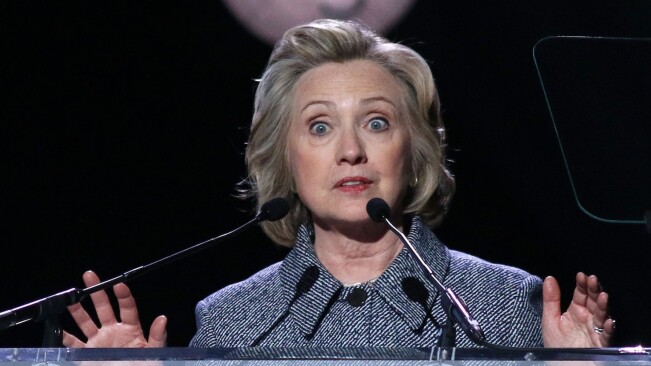 Hillary Clinton is (・_・ヾ by emoji