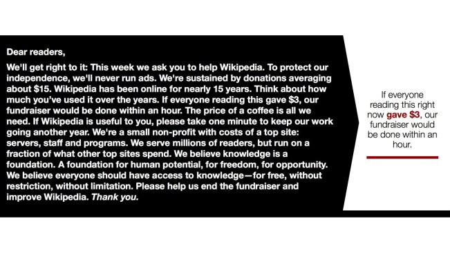 I’m donating to Wikipedia this year, and so should you