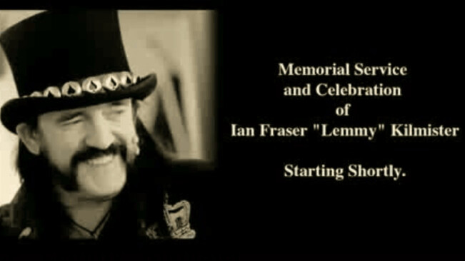 Motörhead frontman Lemmy’s funeral was streamed live by 280,000 people on YouTube