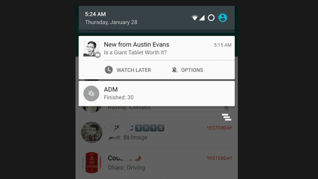 YouTube now lets you ‘Watch Later’ directly from the notification bar on Android