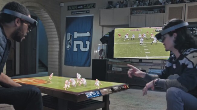 How Microsoft imagines you’ll watch football games with HoloLens
