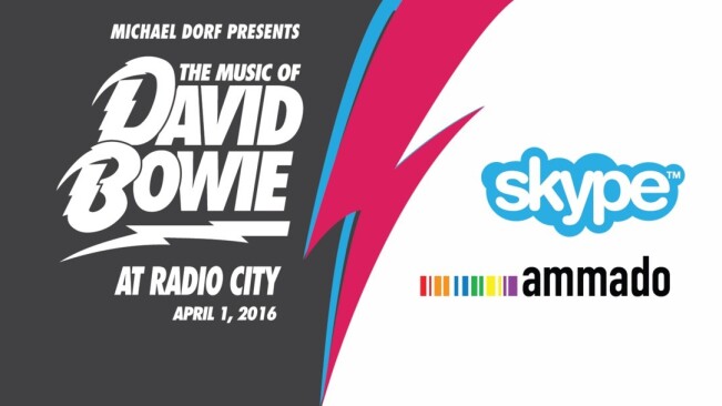 Please rate this concert: Skype to live stream Bowie tribute show from Radio City