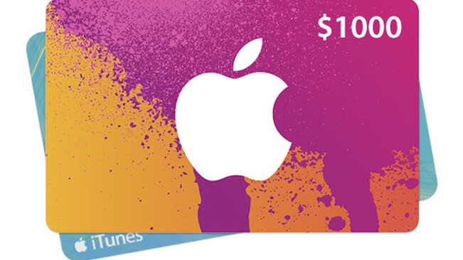 Win a $1,000 iTunes gift card for music, apps, games, and more