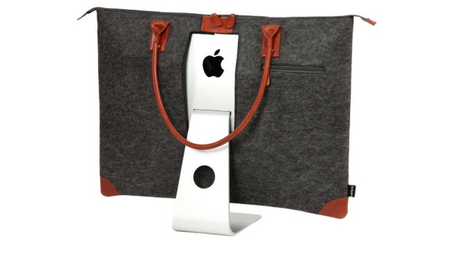 This iMac case looks like what happens if an Apple Store and a purse boned