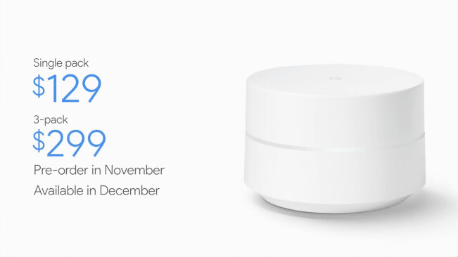 Google announces ‘Wifi’ a $129 smart router that kills deadzones
