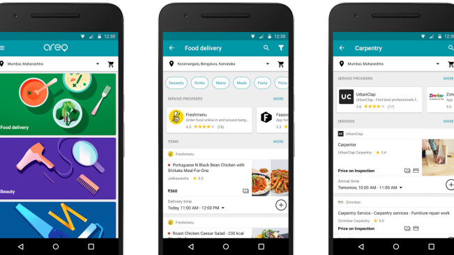 Google’s new app lets you order food and call a plumber in India