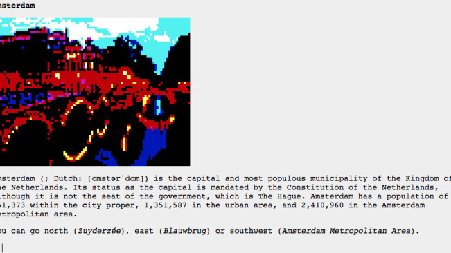 This website turns Wikipedia into a beautiful pixel art text adventure