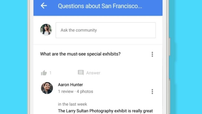 You can now ask Google Maps questions with new Q&A feature