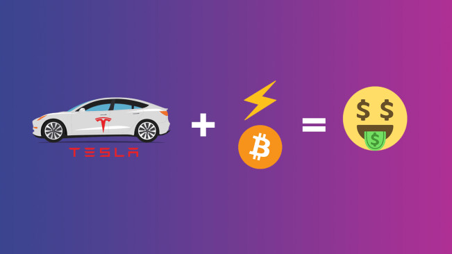 A clever Tesla owner is using his Model S to mine cryptocurrency for free