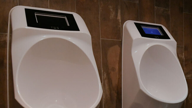 Dutch toilet startup built a smart urinal that serves ads while you pee
