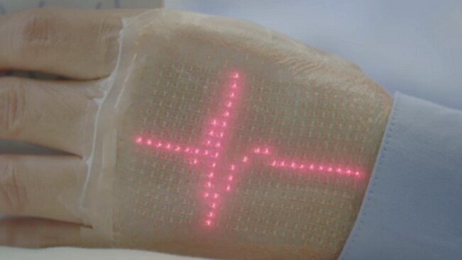 Researchers create an e-skin that shows your heartbeat in real-time
