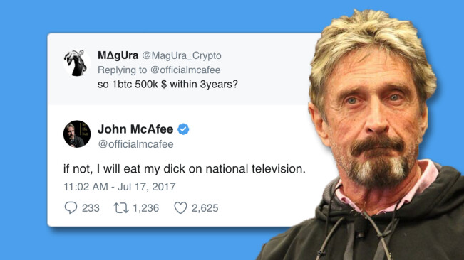 These are the wines that pair best with dick, John McAfee