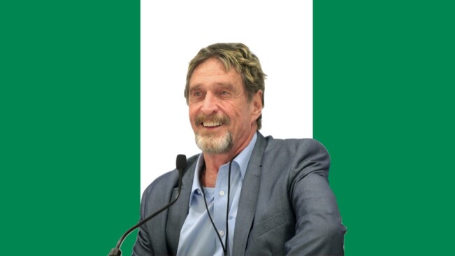 Nigeria’s ruling party may have sold its verified Twitter handle to John McAfee