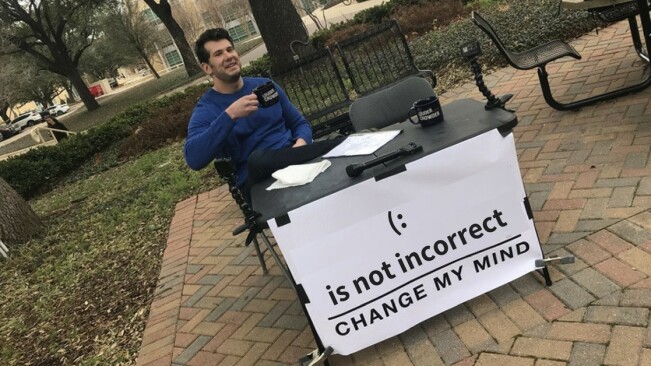 Just putting it out there: My emoticon isn’t wrong — you are